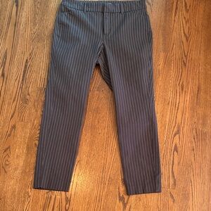 Women’s Black Pinstripe Dress Pants - Tailored Professional Trousers